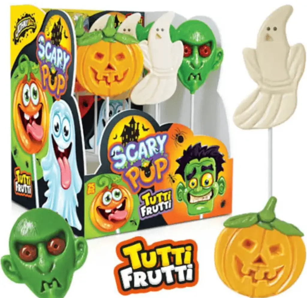 Льодяник на паличці Johny Bee Scary Pop Halloween Tutti Frutti 1шт, 25г - фото 2