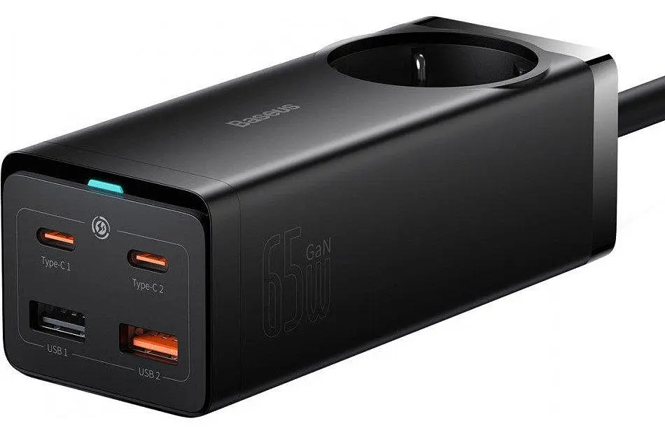 Зарядное устройство для Baseus 65 W GaN3 Pro (PSZM000901 ) + кабель черный - фото 5