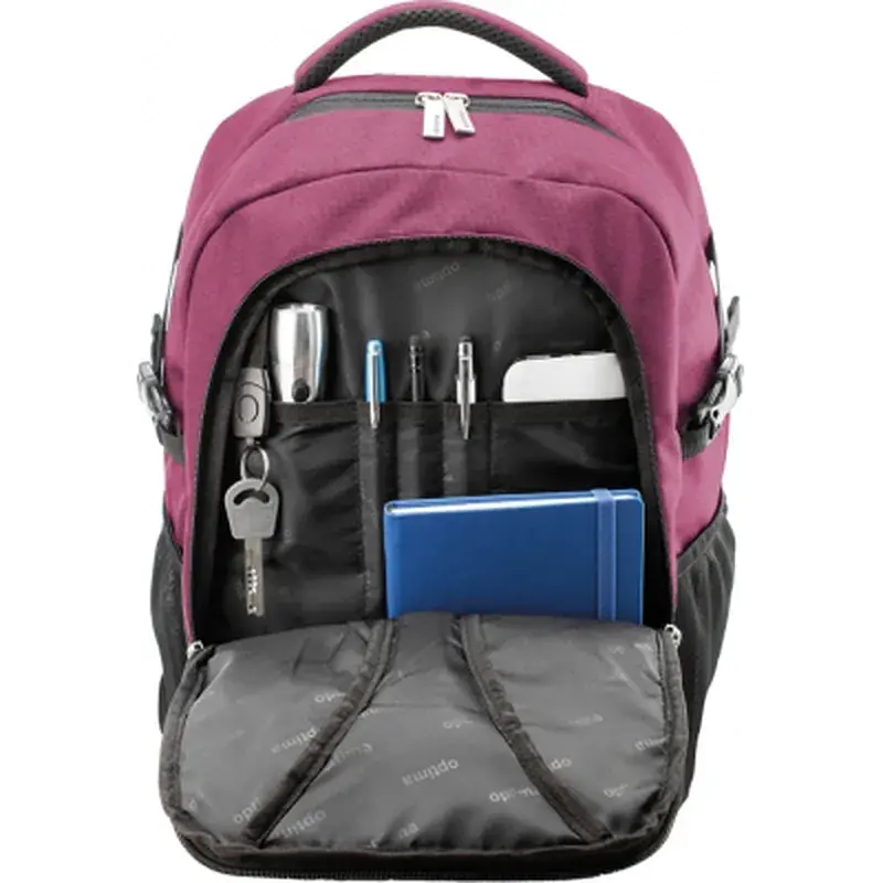 Рюкзак шкільний Optima 18.5" 2 в 1 Фіолетовий (O96908-03) - фото 7
