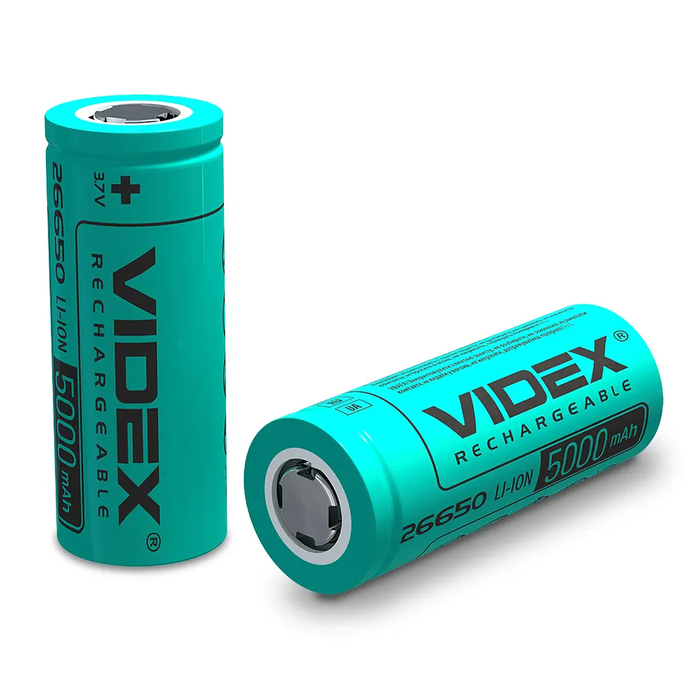 Акумулятор Videx Li-ion 26650 (без захисту) 5000mAh bulk/1шт VIDEX (27301-000)