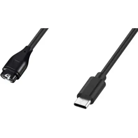 Зарядний пристрій DK CDK для Garmin Quatix 6X кабель (1m) Type-C (021082) (black) - фото 2