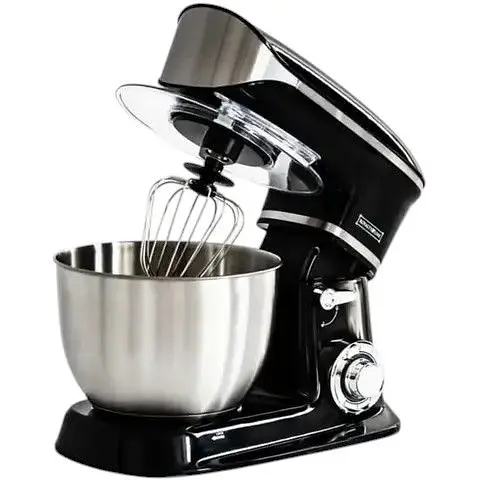 Планетарный тестомес Royalty Line PKM-1900.7 1900 Вт 6.5 л чаша 6 скоростей чаша из нержавеющей стали черный - фото 2