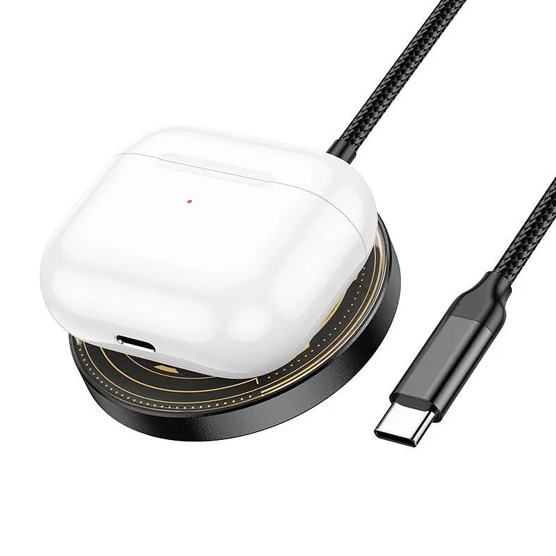 Зарядка Qi HOCO Discovery Edition 3-in-1 magnetic wireless fast charger CW45 - фото 6