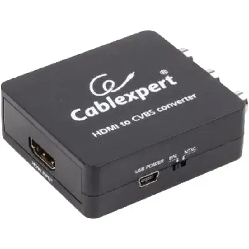 Перетворювач сигналів Cablexpert HDMI - RCA Чорний (DSC-HDMI-CVBS-001) - фото 2