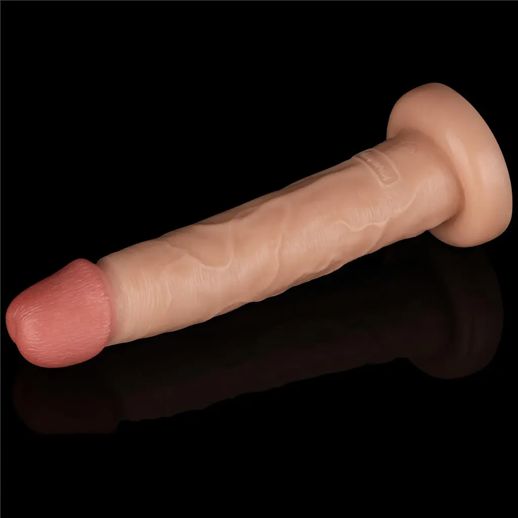 Вібратор Lovetoy Power Basics Cock 10'' 26,2 см (тілесний) - фото 8