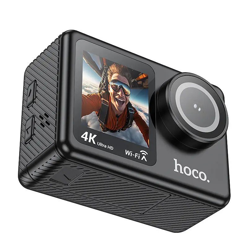 Экшн-камера Hoco DV101 Dual color screen Sports Black - фото 5