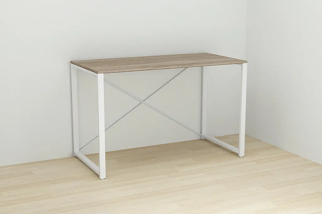 Письменный стол Ferrum-decor Серии Коннект 75x120x60 белый ДСП Дуб Сонома Трюфель 16мм (FRD-104211) - фото 5