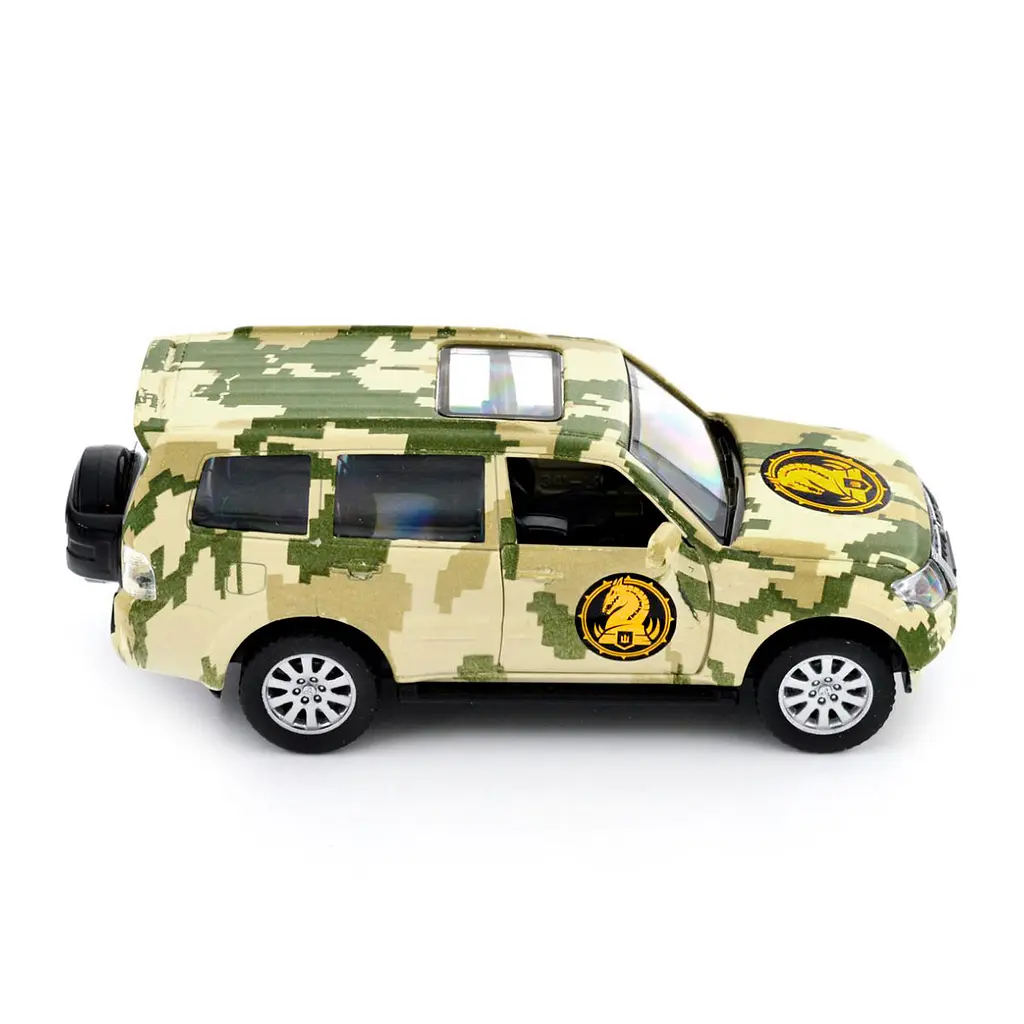 Автомодель TechnoDrive Шеврони Героїв Mitsubishi Pajero 4WD Turbo 47 ОМБр (250361M) - фото 8