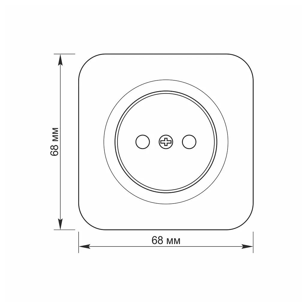 Розетка Videx BINERA IP20 зовнішня 1ая біла (VF-BNS21-W) - фото 4