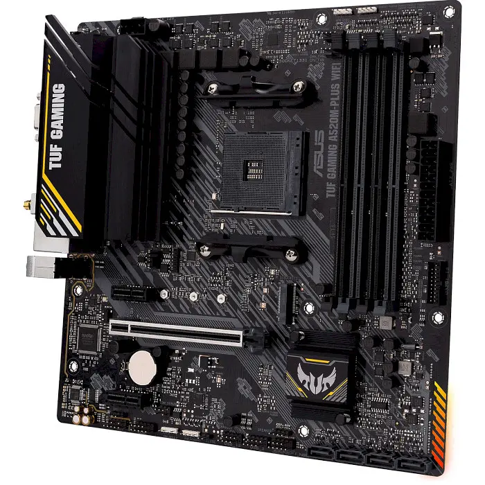 Материнська плата ASUS TUF GAMING A520M-Plus WIFI (TUF Gaming A520M-Plus WIFI) (Socket AM4, AMD A520, Micro-ATX) - фото 3
