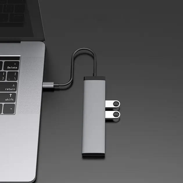 USB-хаб MiiiW HDXiaomi/USB-C PD/USB-A3.0x3/TF/SD MWCMA01 - фото 2