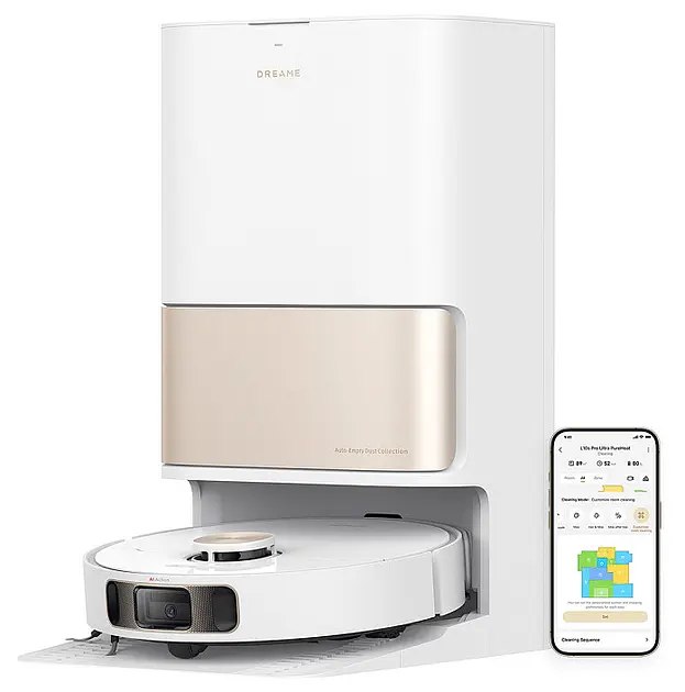 Робот-пилосос мийний + самоочищення Xiaomi Dreame Bot L10s Pro Ultra Heat - фото 3