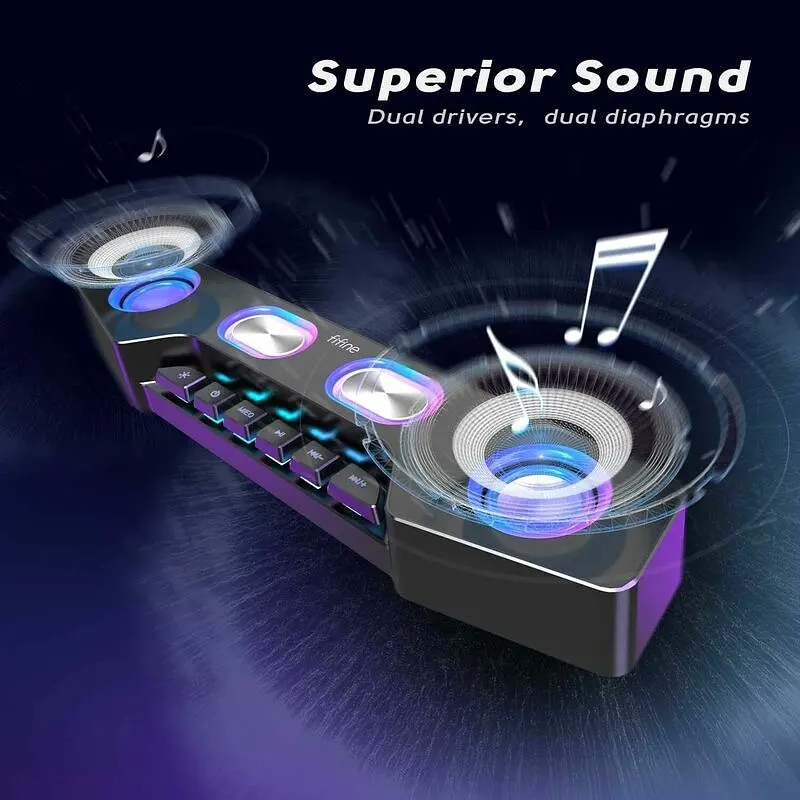 Акустическая система Fifine A16 Gaming RGB Speaker [139318] - фото 5