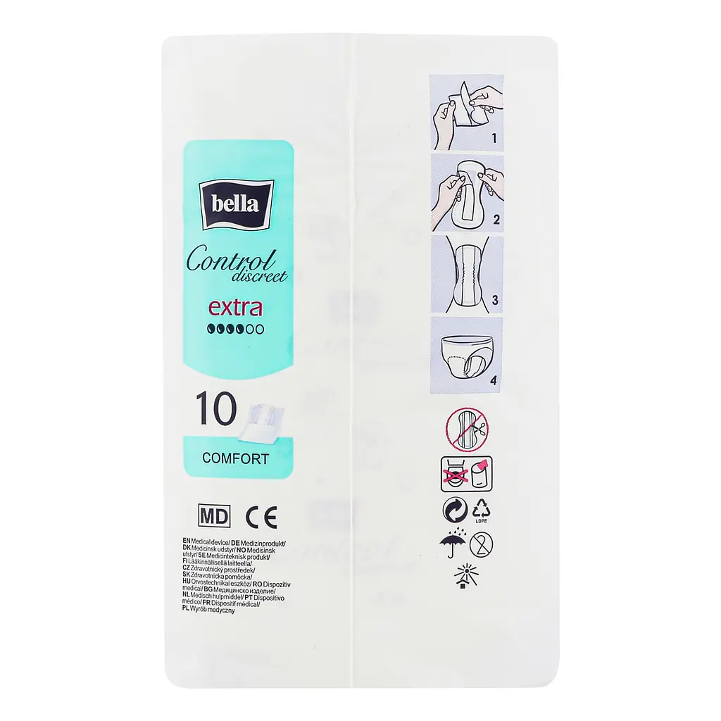 Прокладки урологічні Bella Control Discreet Extra 10 шт. - фото 6