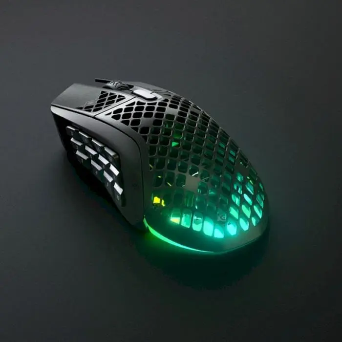 Миша SteelSeries Aerox 9 Wireless/Bluetooth/USB - 3 режимна чорна 18 кнопок RGB 18000dpi - фото 7