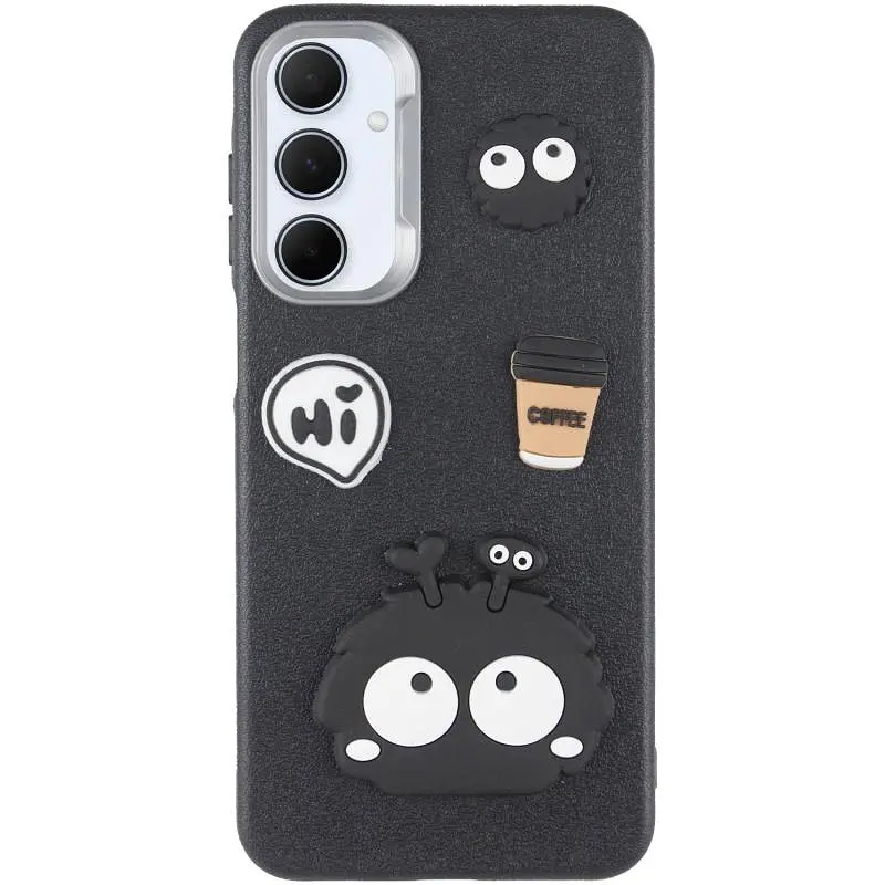 Чехол TPU Leather Toys для Samsung Galaxy S25 FE Monster / Black - фото 3