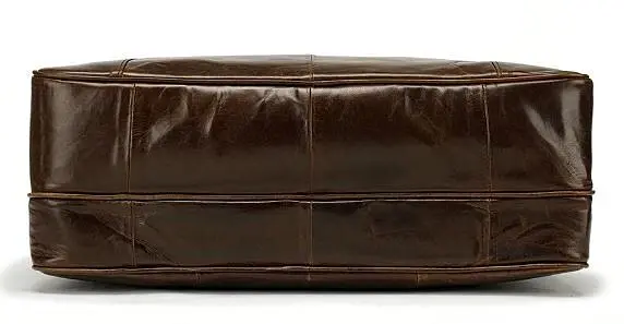 Сумка дорожня чоловіча шкіряна 14770 Vintage коричнева - фото 7