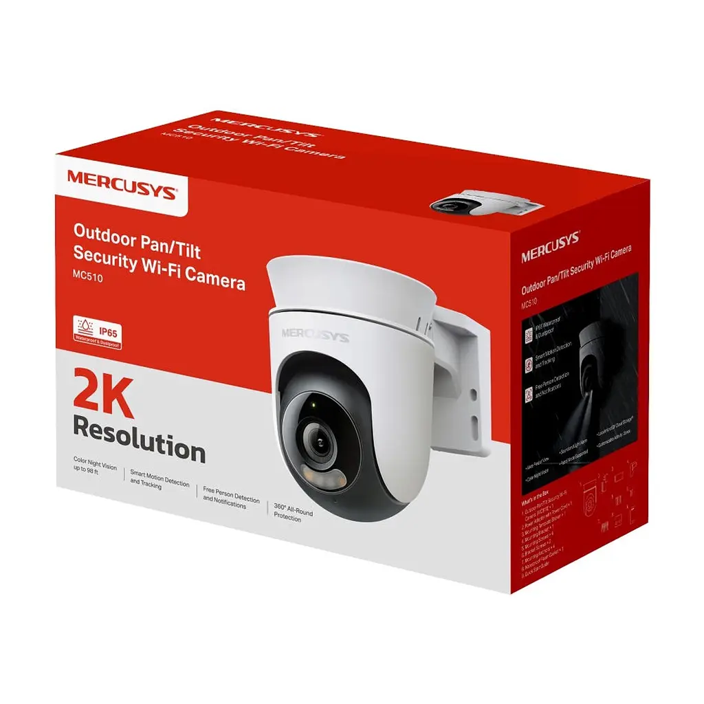 Камера відеоспостереження Mercusys IP-Камера MERCUSYS MC510 3MP N300 microSD motion detection, зовнішня (MC510) - фото 2