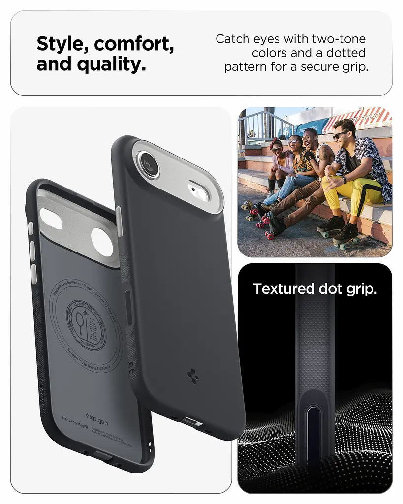Чохол Spigen для iPhone 17 Air, Nano Pop MagFit, Black Sesame teh0019336 - фото 3