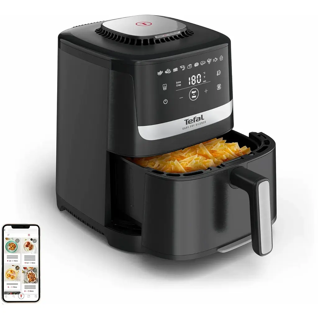 Мультипіч Tefal Easy Fry Silence 1670 Вт чорна (EY5528E0) - фото 2