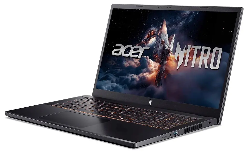 Ноутбук Acer 15.6 Nitro V 15 ANV15-52/i5-13420H/16GB/512SSD/RTX 5060 8GB/DOS/Obsidian Black (NH.QZ8EU.00E) - фото 4