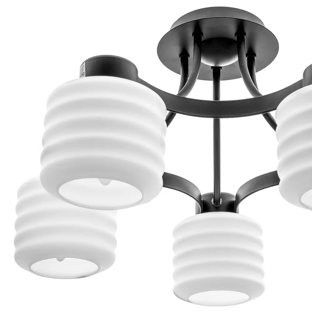 Люстра потолочная Brille классическая E27 60W BK (BR-01461C/5) - фото 2