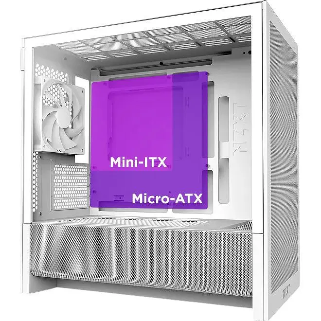 Корпус NZXT H3 Flow White (CC-H31FW-01) [146844] - фото 3