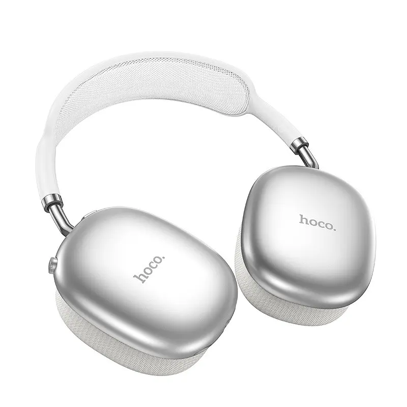 Бездротові накладні навушники HOCO W55 Pleasing BT headphones сріблястий - фото 3