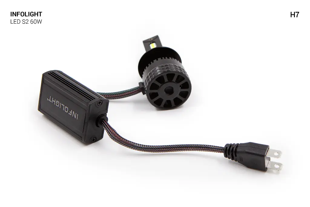 Комплект світлодіодних ламп Infolight S2 H7 60W - фото 6