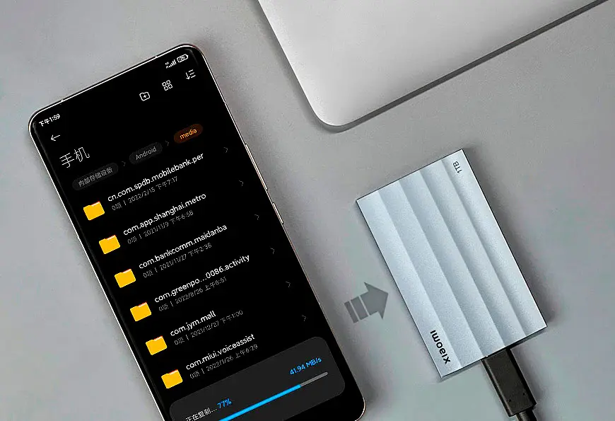 Зовнішній SSD накопичувач Xiaomi Mi Portable Solid State Drive 1 TB [BHR7042CN] [85528] - фото 5