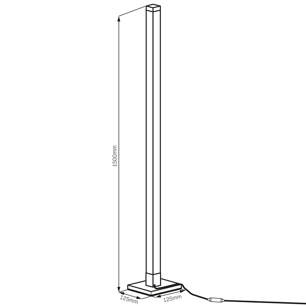 Торшер Polux Goldlux 325211 Magical Led 1x7W RGB IP20 Белый - фото 10