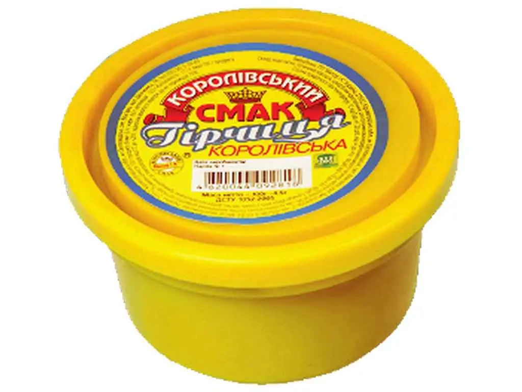 Гірчиця КОРОЛІВСЬКИЙ СМАК 100г Королівська пластиковий стакан