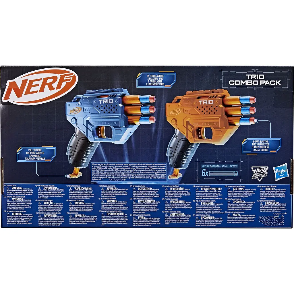 Набір іграшкових бластерів Hasbro Nerf Elite 2.0 Trio Combo Pack (F6786) - фото 4