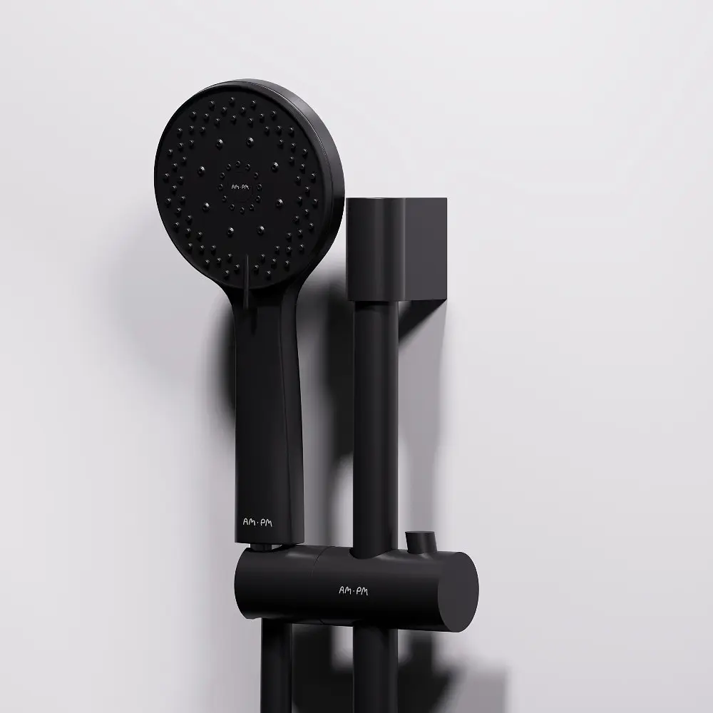 Душовий бокс AM.PM X-Joy 90x90 1/4 кола прозоре скло black matt W94C-401A-090BT - фото 5