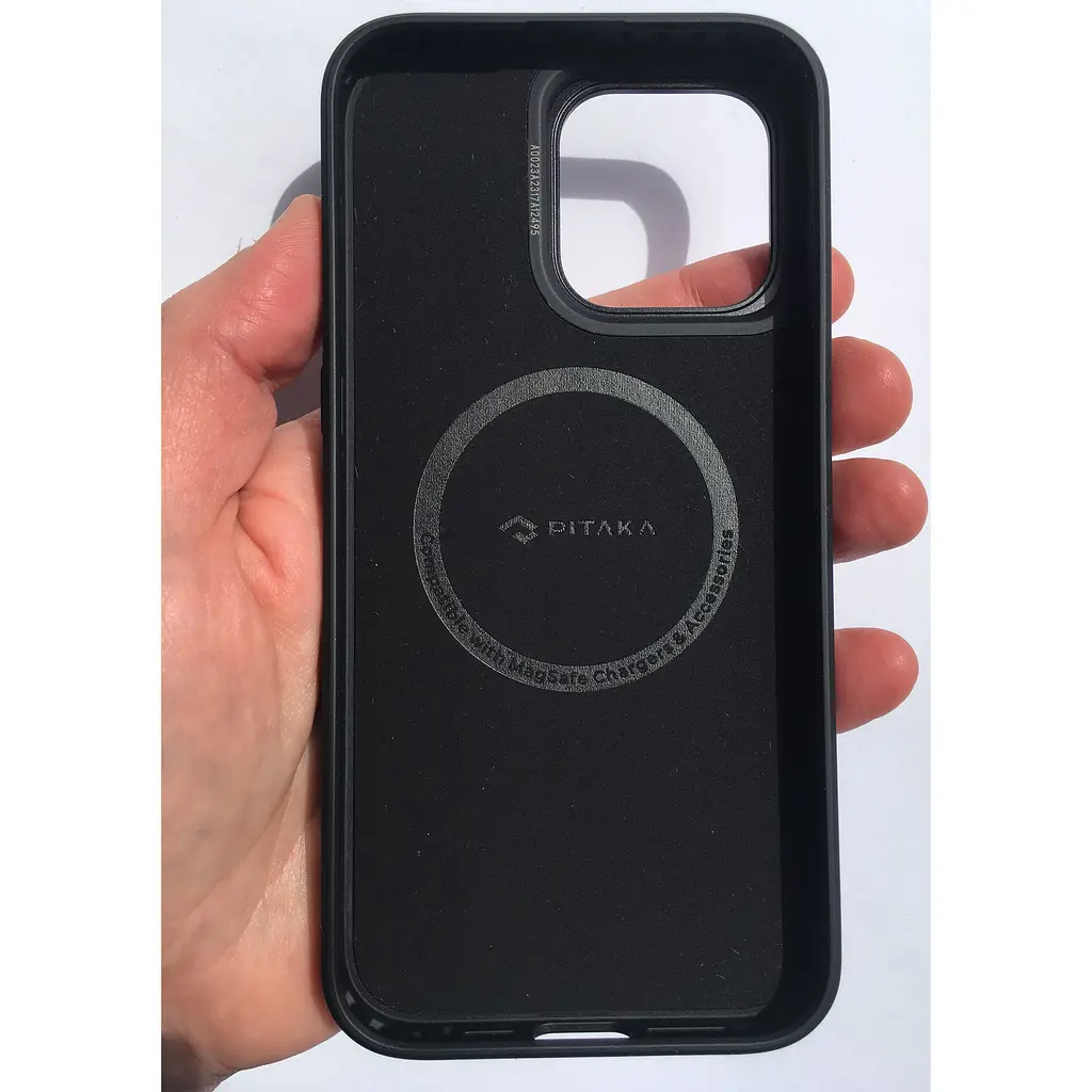 Оригінальний протиударний чохол для iPhone 15 Pro Max Pitaka Military Grade MagSafe MagEz Pro 4 600D Black/Grey KI1501PMPA - фото 5