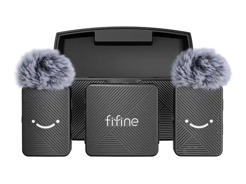 Мікрофонна радіосистема для смартфона Fifine M9 Black - фото 4