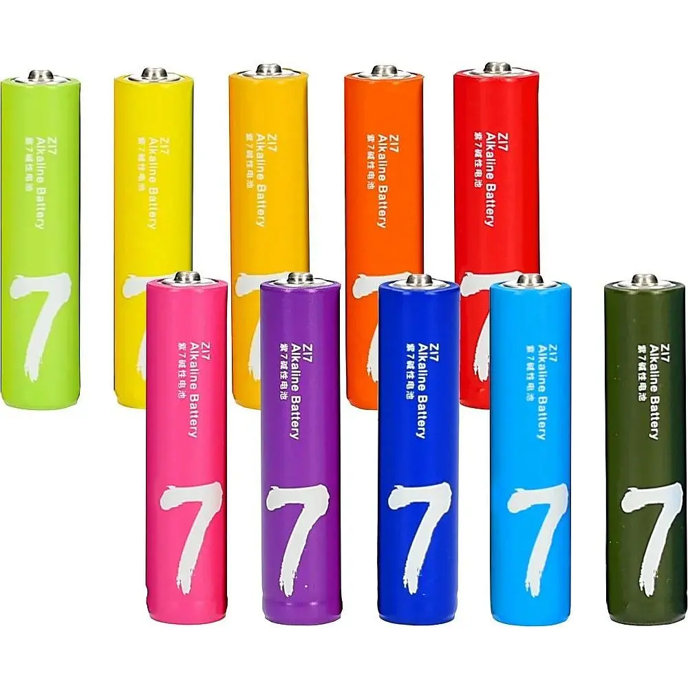 Батарейка ZMI ZI7 Rainbow Alkaline Battery AAA 10шт. (NQD4001RT) - фото 3