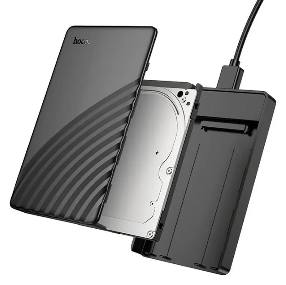 Корпус карман Hoco HB46 USB3.0 для внешних дисков HDD/SSD 2.5" SATA Black - фото 4