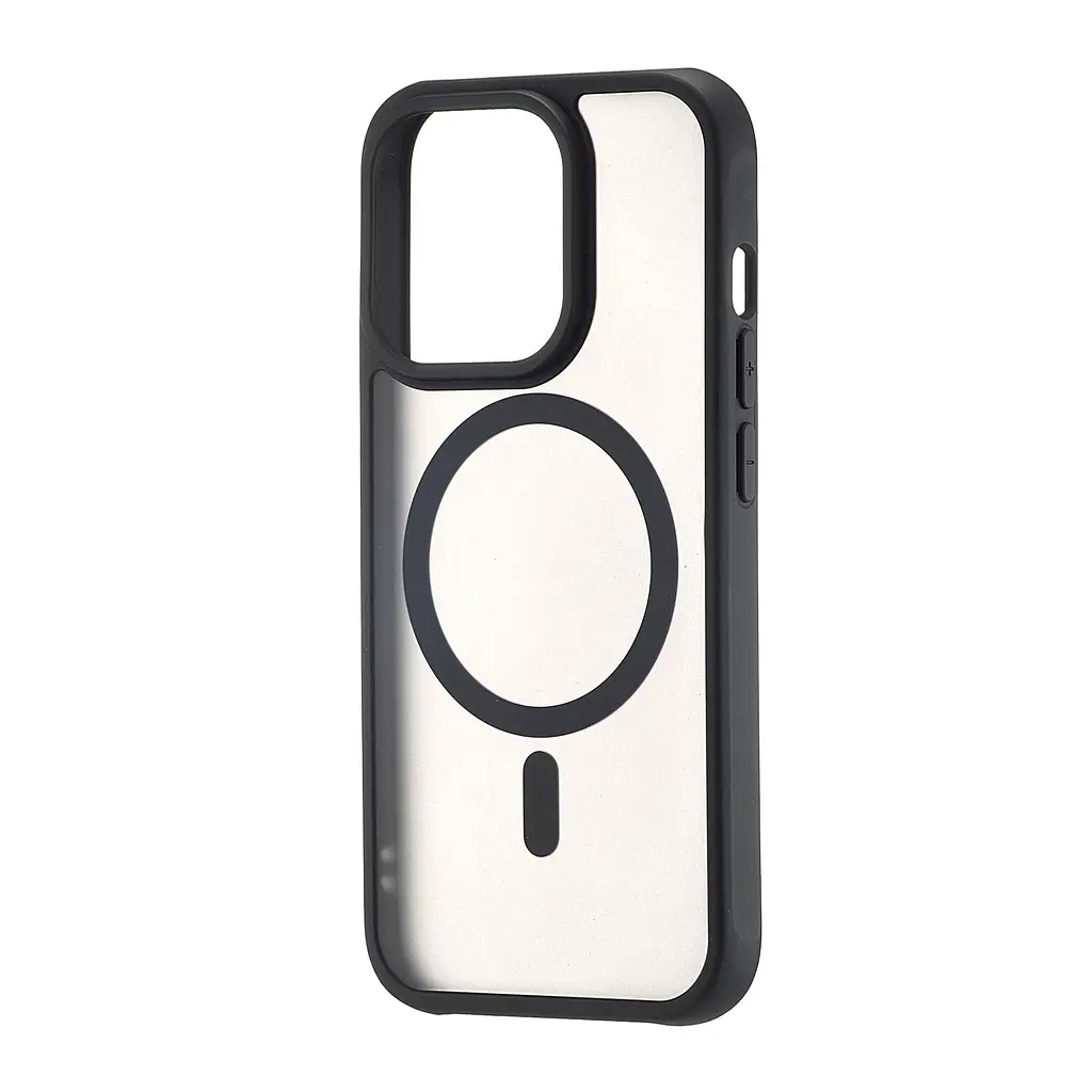 Чохол Silicone Matte Case with MagSafe iPhone 15 Pro Black