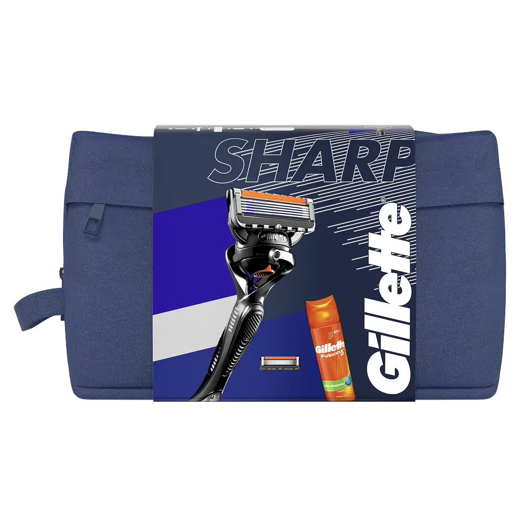 Подарунковий набір Gillette: Бритва ProGlide + Змінні картриджі для гоління 2 шт. + Гель для гоління Fusion5 200 мл - фото 2