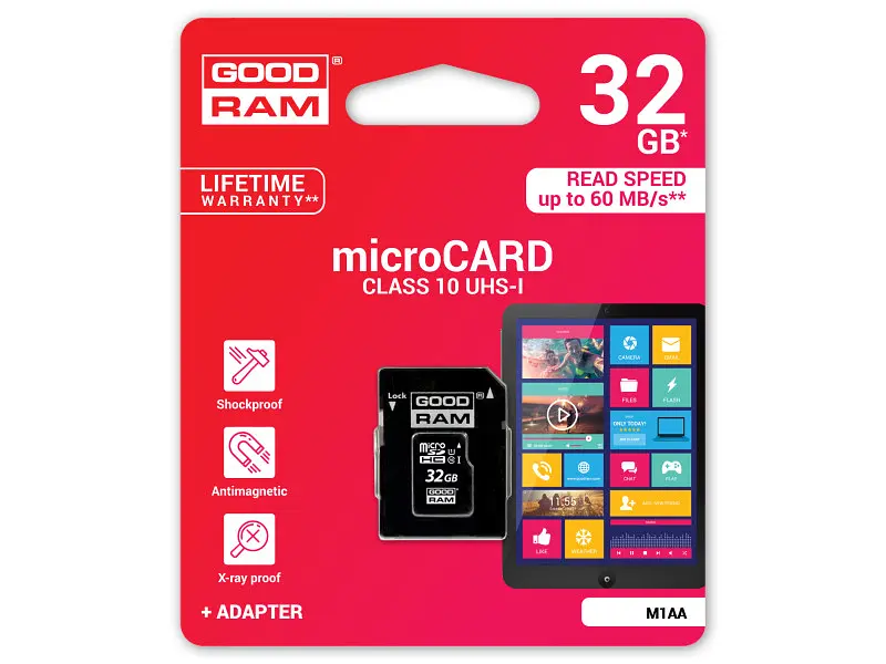 Карта пам'яті GOODRAM microSDHC Class10 UHS I + SD adapter 32 GB (M1AA-0320R12) - фото 3