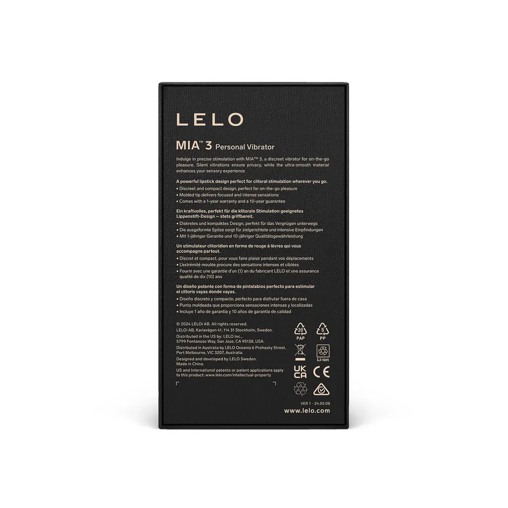Вибратор Lelo Mia 3 11.1 см черный - фото 4