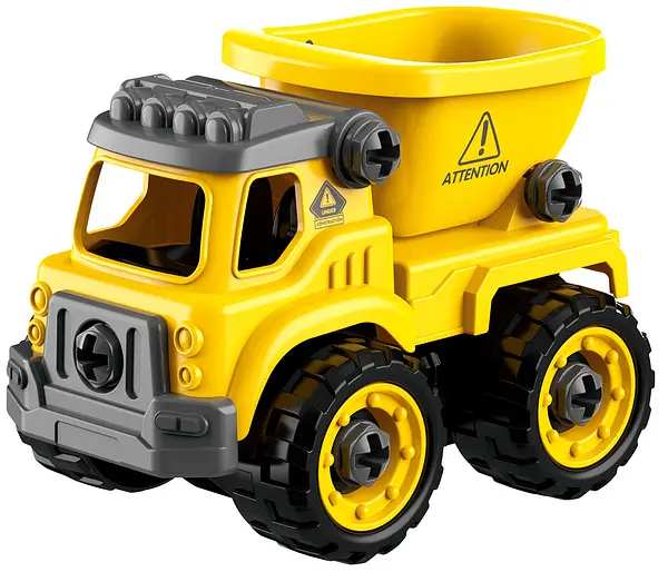 Конструктор DIY Spatial Creativity Строительный самосвал, желтый (CJ-1614171) - фото 2