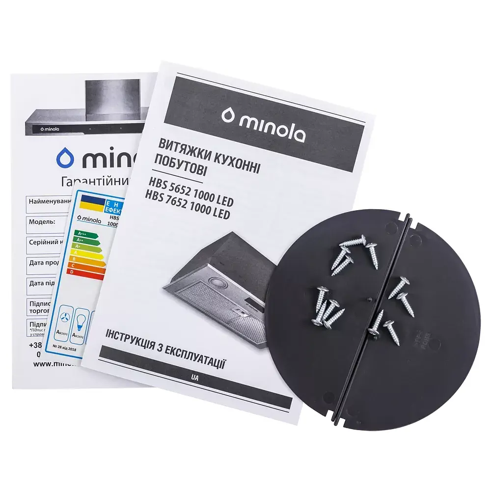 Витяжка повновбудована Minola HBS 7652 WH 1000 LED - фото 10