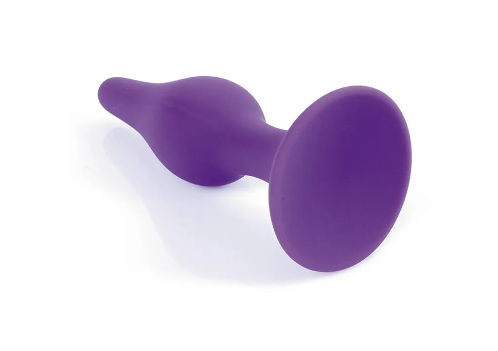 Анальна пробка - Silicone Purple Plug M - фото 2