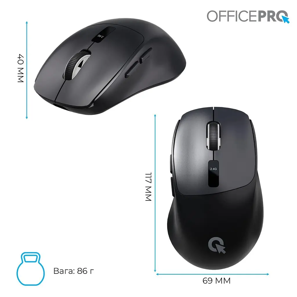 Миша OfficePro M398B (M398B) - фото 12