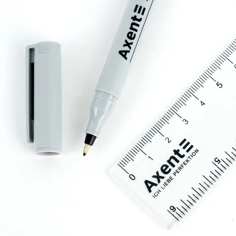 Набір маркерів Axent Permanent 2543-A 0.6 мм чорний 12 шт. (2543-01-A) - фото 3