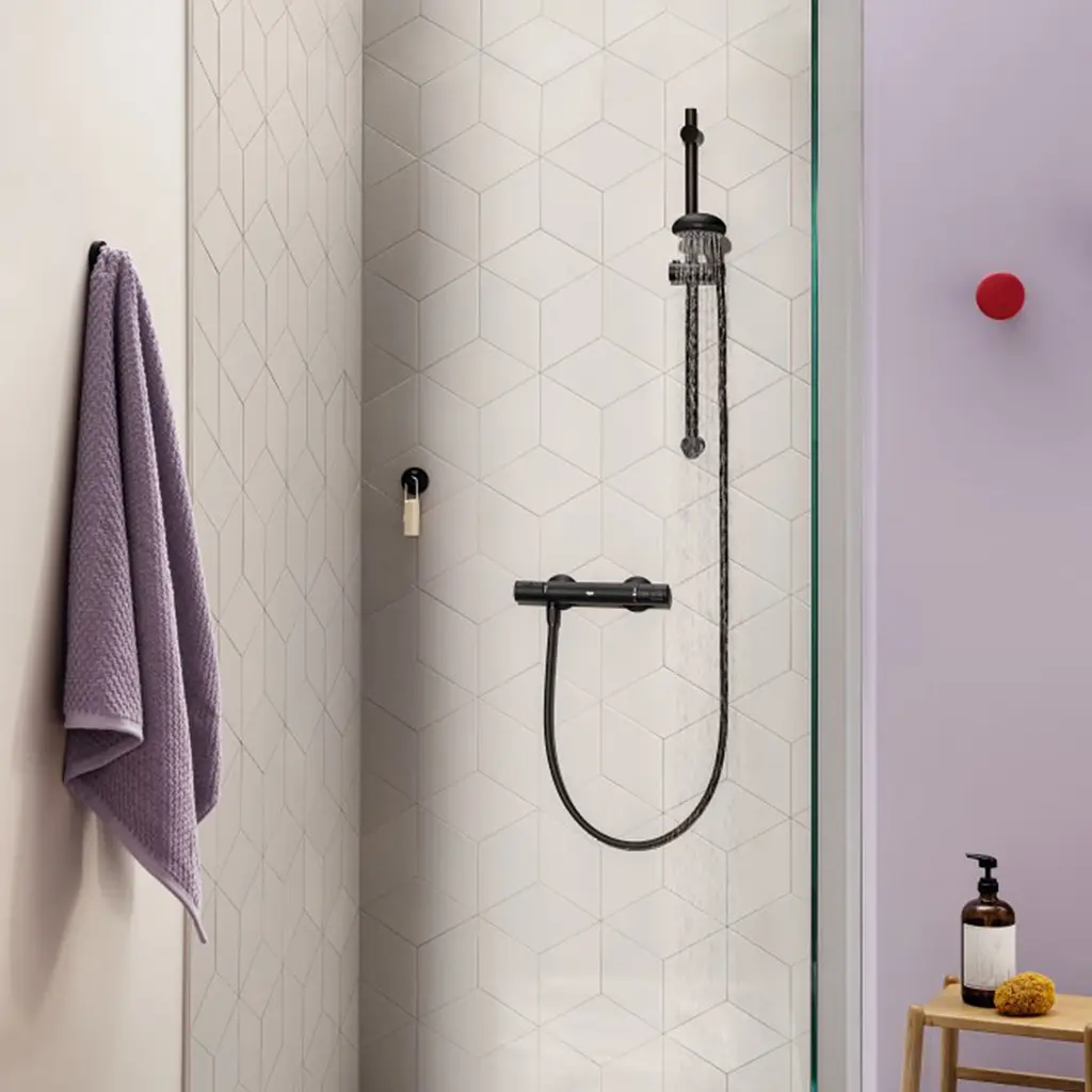Душовий гарнітур Grohe QuickFix Vitalio Start 100 279482430, Чорний матовий - фото 7