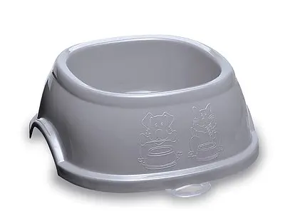 Stefanplast (Стефанпласт) Break 3 - Миска пластиковая антискользящая для собак и котов 1л (серый) - фото 2