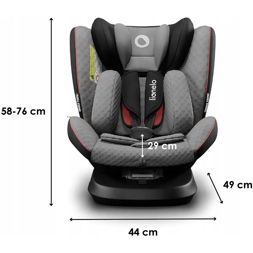 Автокресло Lionelo Bastiaan One 0-36 кг Stone Black - фото 3